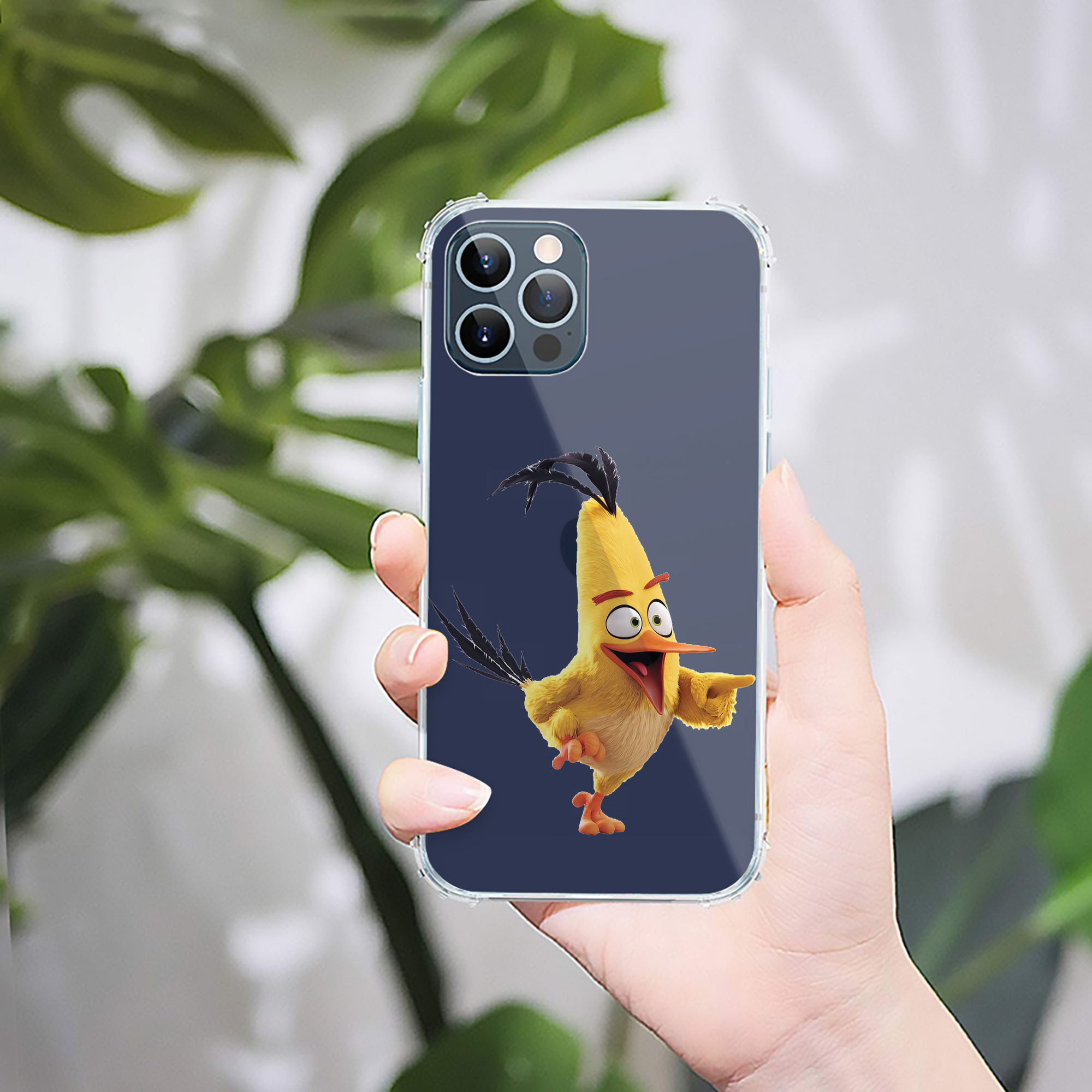 （画像用） Angry Birds アングリーバード 【iPhone 12シリーズ対応】透明スマホケース（クリアソフトケース）